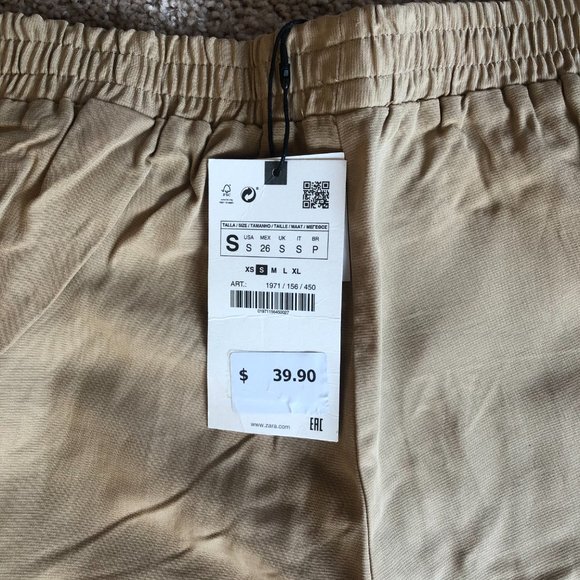 Tan Embellished Zara Joggers - Picture 6 of 6